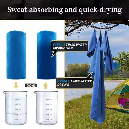 Quick-Drying Sports Towel – 40x80CM Lightweight Fitness & Travel Essential
