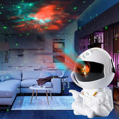 Galaxy Astronaut Star Projector LED Night Light – Starry Sky Lamp for Kids