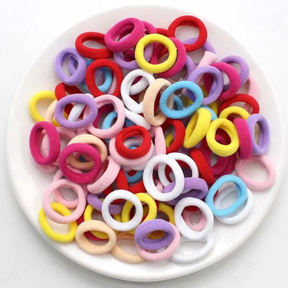 Colorful Nylon Elastic Hair Bands – 100/200PCS