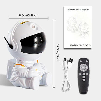 Galaxy Astronaut Star Projector LED Night Light – Starry Sky Lamp for Kids