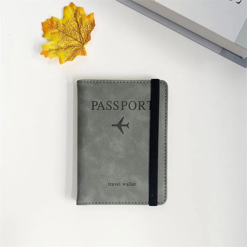 RFID Vintage Passport Holder – Multi-Function Travel Wallet