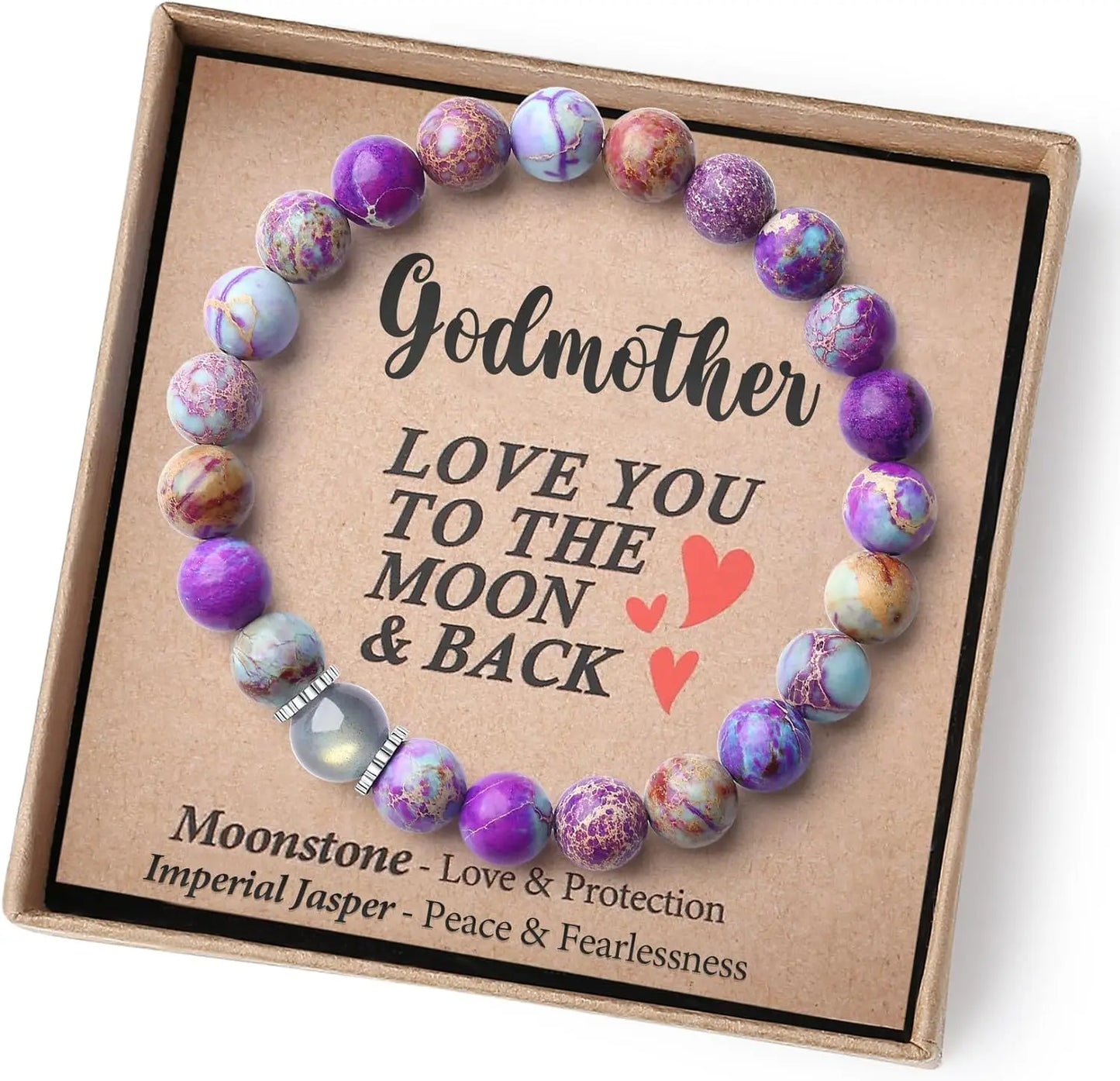 Volcanic Rock and Moonstone Beaded Bracelet – Unique Strength Bracelet for Men