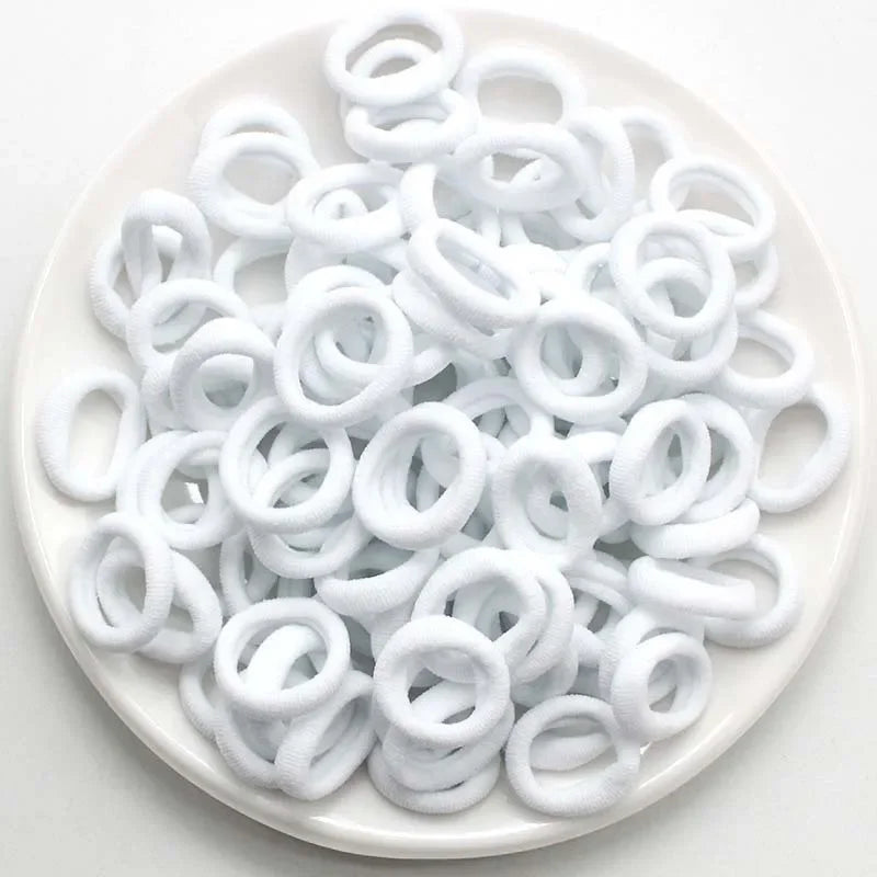 Colorful Nylon Elastic Hair Bands – 100/200PCS