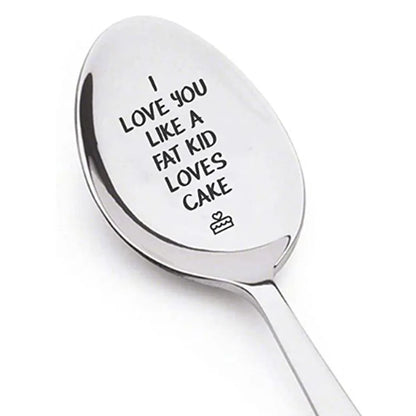 Valentine's Day Gift Stainless Steel Milk & Coffee Spoons – Love Letter Wedding Souvenirs & Anniversary Gift