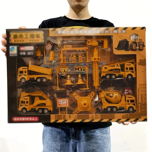 Mini Construction Vehicle Toy Set – Perfect Gift for Kids