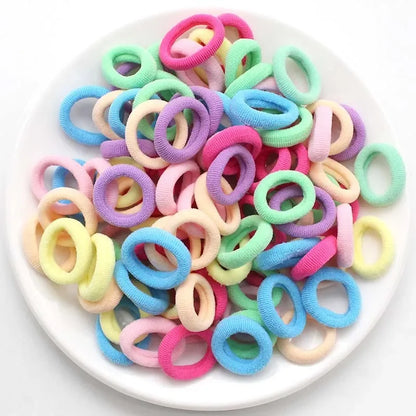 Colorful Nylon Elastic Hair Bands – 100/200PCS
