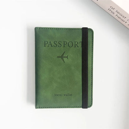RFID Vintage Passport Holder – Multi-Function Travel Wallet