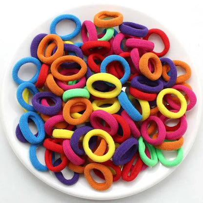 Colorful Nylon Elastic Hair Bands – 100/200PCS