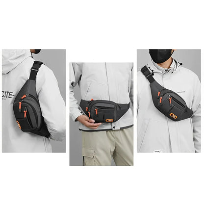 Waterproof Oxford Waist Bag - Multifunctional, Large Capacity, Wear-Resistant