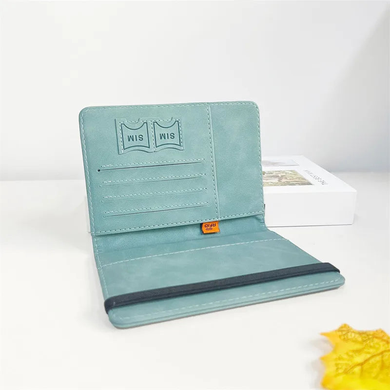 RFID Vintage Passport Holder – Multi-Function Travel Wallet