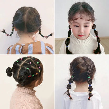 Colourful Disposable Rubber Band Hair Ties