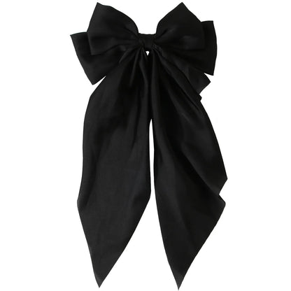 Elegant Bow Ribbon Hair Clip Set – Stylish Satin Hair Accessories