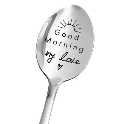 Valentine's Day Gift Stainless Steel Milk & Coffee Spoons – Love Letter Wedding Souvenirs & Anniversary Gift