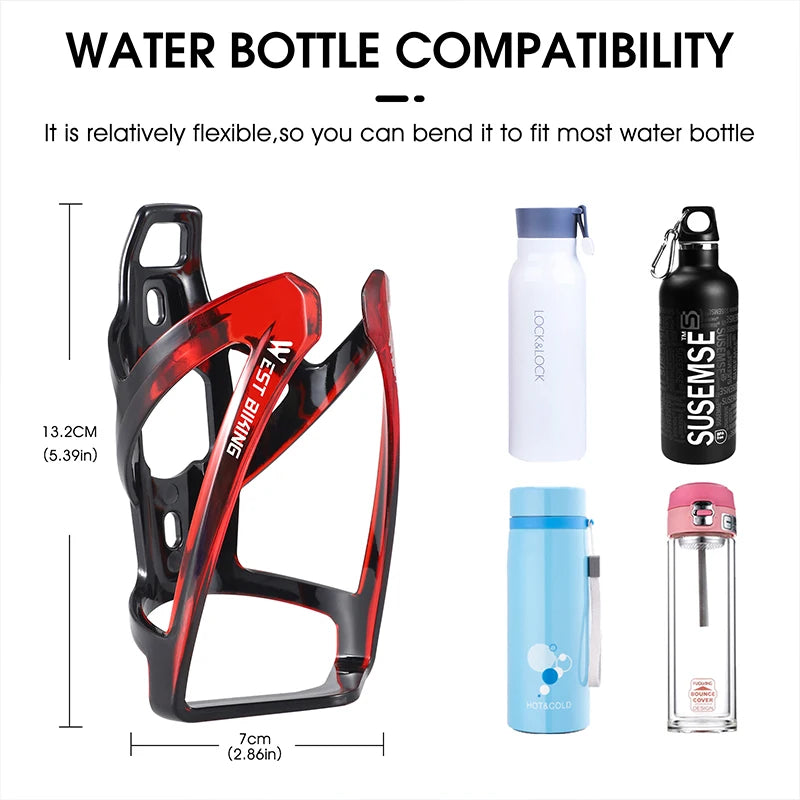 WEST BIKING Gradient Bicycle Water Bottle Cage – Ultralight MTB & Road Bike Holder