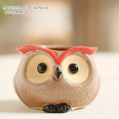 Cartoon Cute Alpaca Ceramic Succulent Flower Pot – Creative Decorative Gift