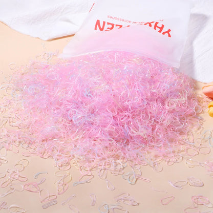 Colourful Disposable Rubber Band Hair Ties
