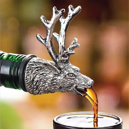 Zinc Alloy Deer Head Wine Pourer
