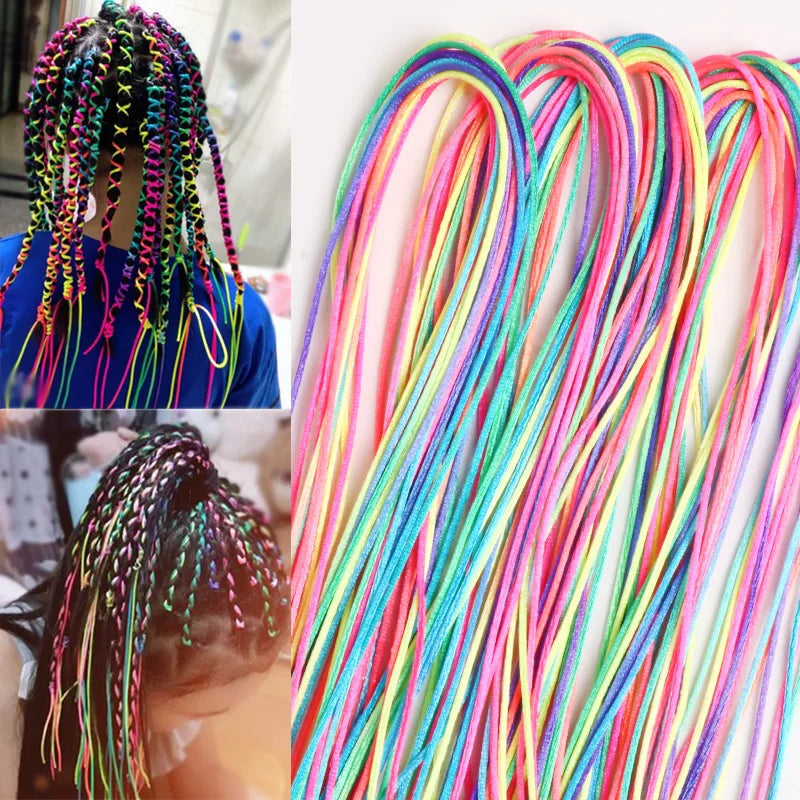 Mix Colorful Hair Braiding Ropes