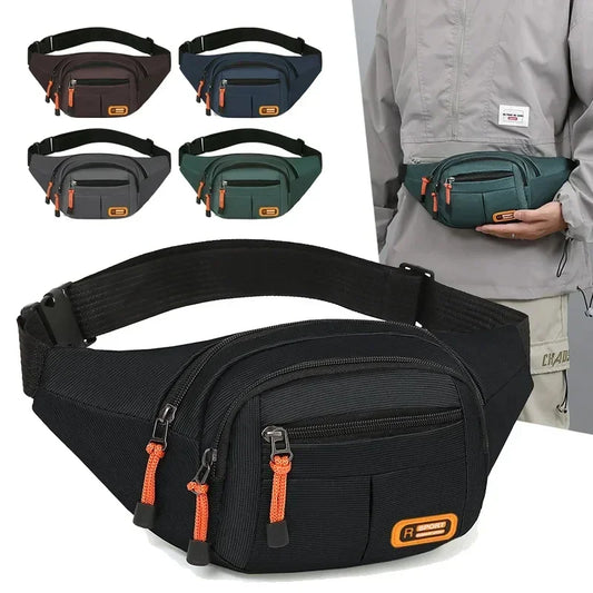 Waterproof Oxford Waist Bag - Multifunctional, Large Capacity, Wear-Resistant