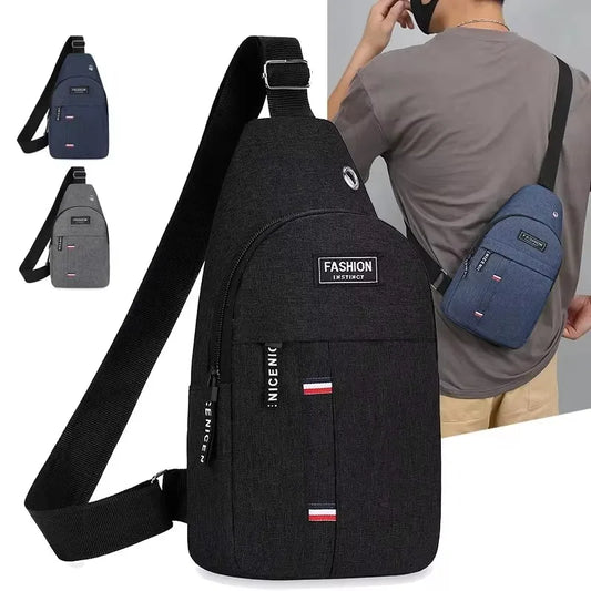 Men's Chest Bag – One Shoulder Crossbody Bag, Large Capacity Outdoor Sports & Leisure Bag