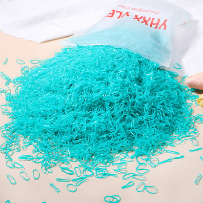 Colourful Disposable Rubber Band Hair Ties