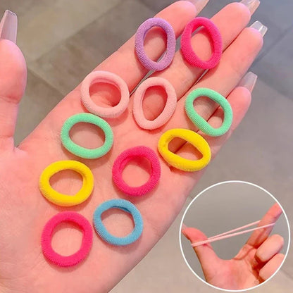 Colorful Nylon Elastic Hair Bands – 100/200PCS