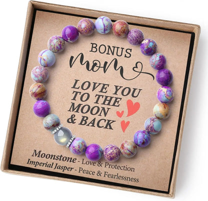 Volcanic Rock and Moonstone Beaded Bracelet – Unique Strength Bracelet for Men
