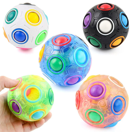 Magic Rainbow Puzzle Ball – 3D Brain Teaser & Stress Reliever